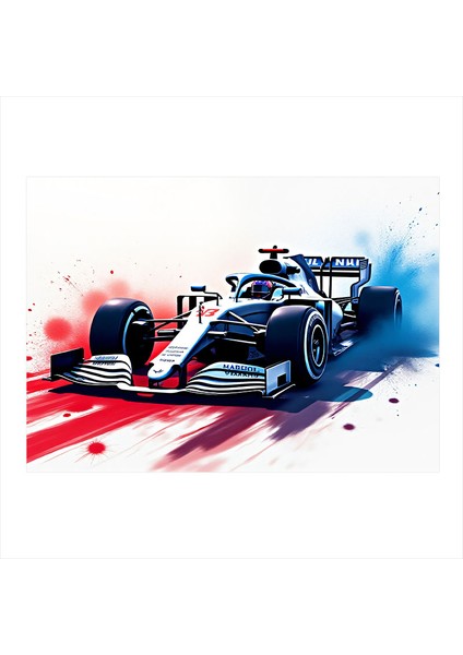 Formula Yarış Arabası Mdf Poster 25CMX 35CM