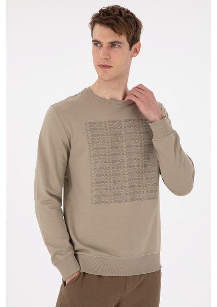 U.S. Polo Assn. Erkek Açık Haki Sweatshirt 50293461-VR183