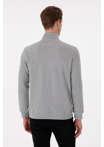 Erkek Gri Melanj Sweatshirt 50298243-VR086 indirimleri