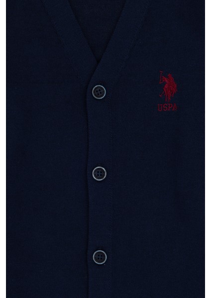 U.S. Polo Assn. Erkek Çocuk Lacivert Triko Hırka 50295571-VR033