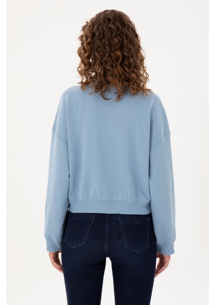 Kadın Açık Mavi Sweatshirt 50299000-VR003 indirimleri