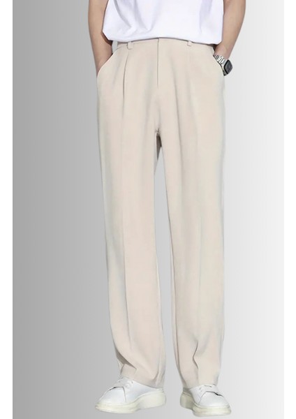 2025 Vintage Baggy Pileli Kumaş Pantolon