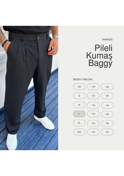 2025 Vintage Baggy Pileli Kumaş Pantolon