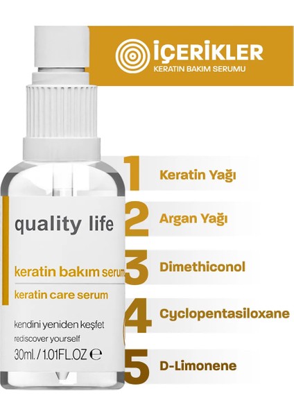 Yoğun Keratin Bakımı Serumu ( Keratin Saç Bakımı - Keratin Bakım - Keratin Yağı )