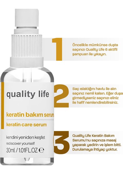Yoğun Keratin Bakımı Serumu ( Keratin Saç Bakımı - Keratin Bakım - Keratin Yağı )