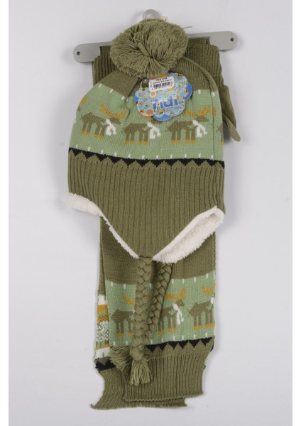 4-8 Yaş 3'lu Cocuk Atkı Bere Eldiven Set