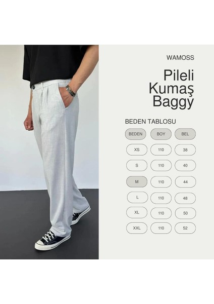 2025 Vintage Baggy Pileli Kumaş Pantolon