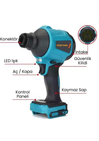 Hava Üfleme E mme Lastik Şişirme Makinesi 798VF 25 Ah Çift Kompresörlü 7 Pcs