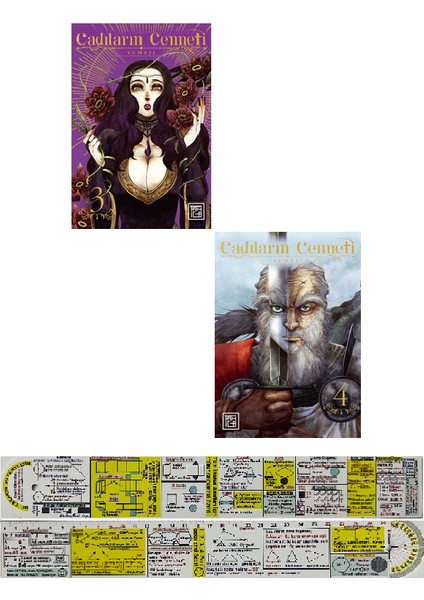 Cadıların Cenneti 3-4. Ciltler Manga Seti + Mat. Öğreten Cetvel