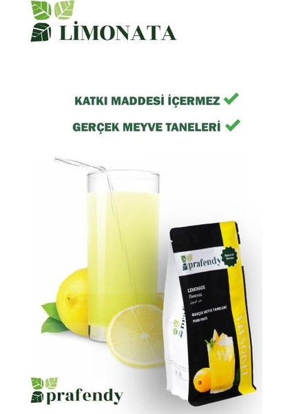 Limonata Toz Gerçek Meyve Taneli 250 gr x 24 Adet