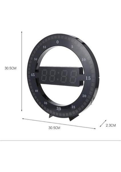 Alfalink 3d Led Dijital Elektronik Modern Duvar Ve Masa Saati