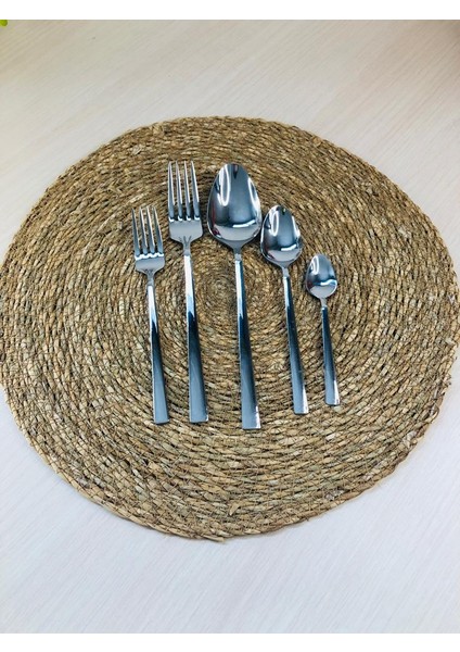 Çatal Kaşık Seti Sade Model 60 Parça 2.5 mm Kalınlık (Krom Karışımlı Çelik)