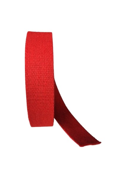 Dar Dokuma Kırmızı 4 cm x 10 mt Pamuklu Kolon Kayış