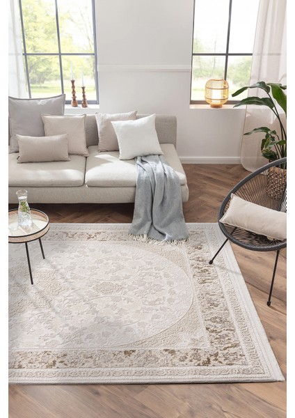 Koza Hayad Koza Adler A0735B Bej Gold Salon Oturma Odası Yatak Odası Koridor Makine Halısı