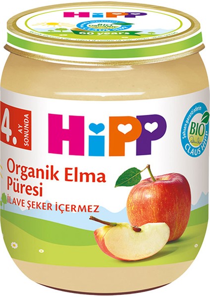 Organik x 12 Adet Elma Püresi 125 gr