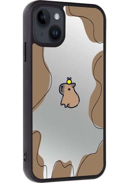 Iphone 16 Pro Max Aynalı Köstebek Baskılı Telefon Kılıfı