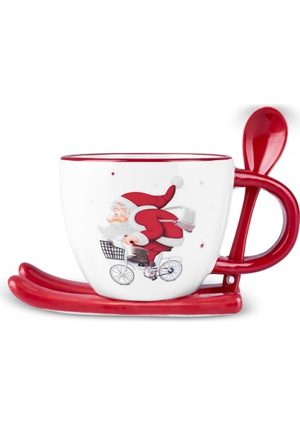 New Year Yılbaşı Snowboard Çay Fincanı 300 ml