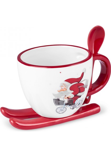 New Year Yılbaşı Snowboard Çay Fincanı 300 ml
