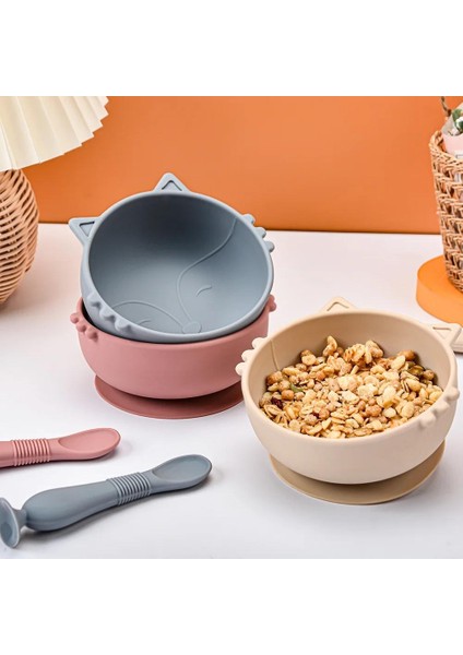 Bpa Içermeyen 2 Parça/1 Takım Besleme Kasesi Çatal Bıçak Takımı Su Geçirmez Kaşık Kaymaz (Yurt Dışından) fırsatları