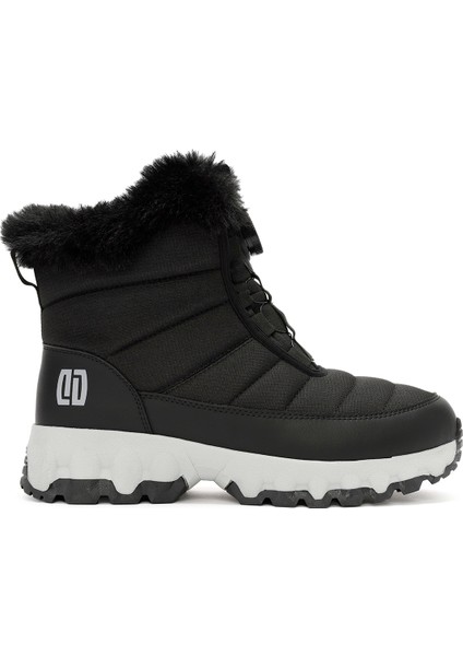 Dry Kadın Siyah Bağcıklı Kalın Tabanlı Waterproof Outdoor Bot 24WFD491514