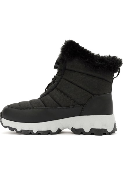 Dry Kadın Siyah Bağcıklı Kalın Tabanlı Waterproof Outdoor Bot 24WFD491514