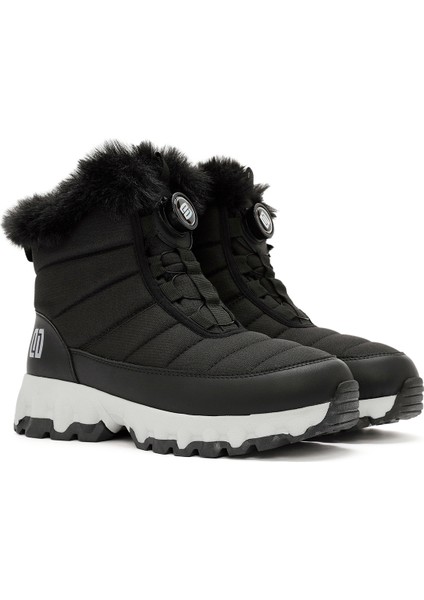 Dry Kadın Siyah Bağcıklı Kalın Tabanlı Waterproof Outdoor Bot 24WFD491514
