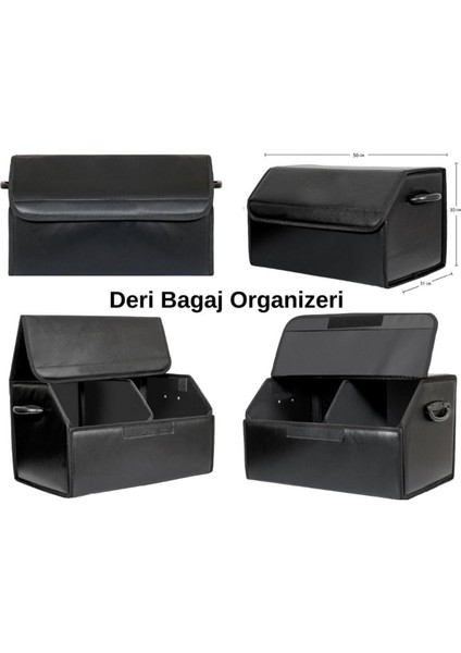 Oto Bagaj Organizeri Deri Bagaj Kutu Çanta