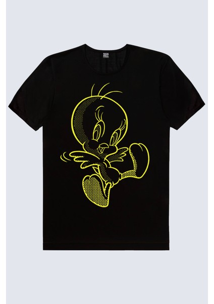 Neşeli Kuş Siyah Erkek Tişört fiyatları