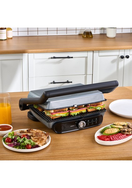 Gastro Grill Pro 2400W Izgara ve Tost Makinesi Antrasit