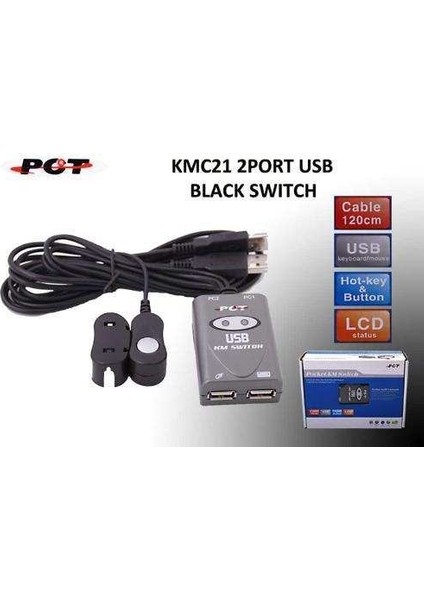 Kmc21 2Port Usb Swıtch