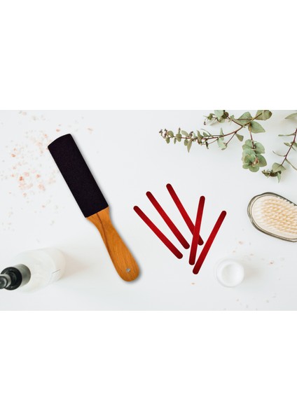 Oluklu Pedikür Spatulası -5 Adet Törpü Hediyeli