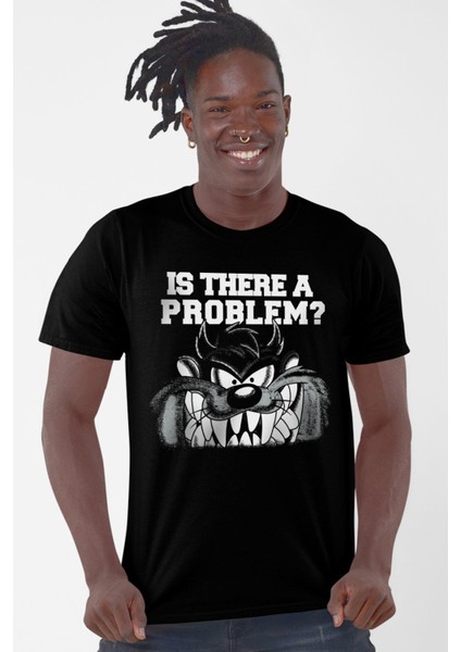 Taz Problem Siyah Erkek Tişört
