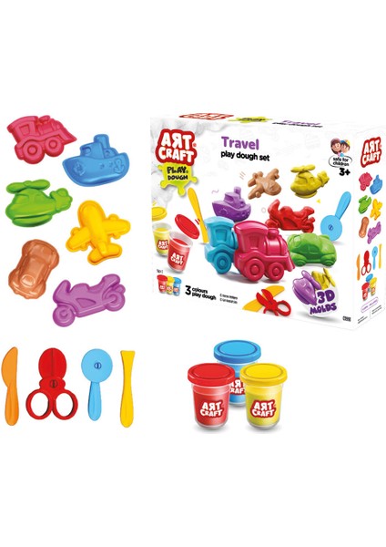 Art Craft Seyahat Araçları Hamur Set 168 Gr.