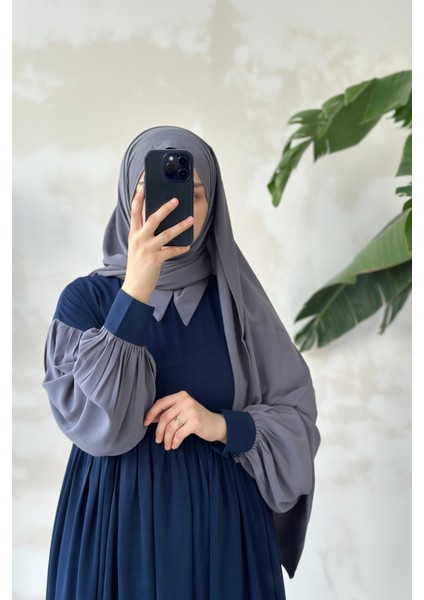 Hijabi Elbise-Lacivert