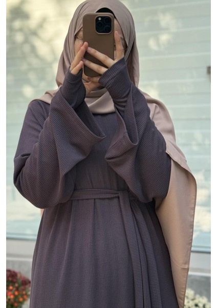 Kuğu Triko Elbise - Antrasit