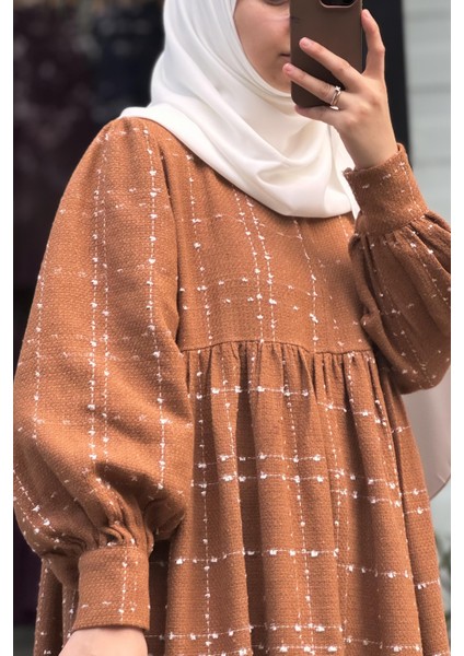 Şanel Kışlık Elbise - Camel modelleri