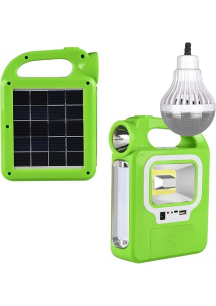 Solar Çalışma-Kamp Lambası, Powerbank Özellikli, Güçlü Aydınlatma