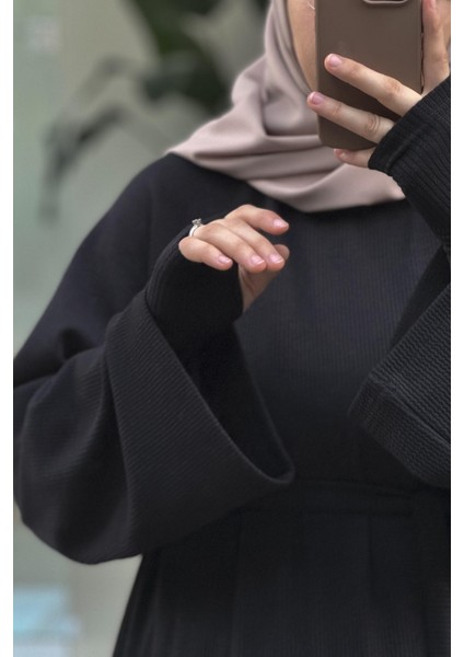 Kuğu Triko Elbise - Siyah modelleri