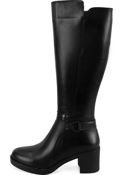 Rianna Siyah Kadın Deri Çizme modelleri