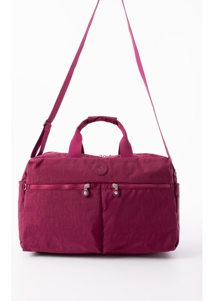 Unisex Önü Cepli Ayakkabı Bölmeli Geniş Hacimli Seyahat Antrenman Gym Fitness Spor Çantası