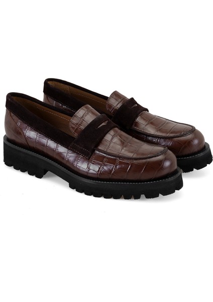 Freda Kahve Kadın Loafer