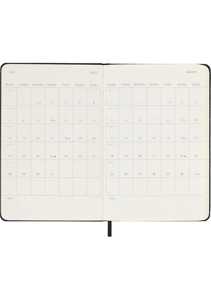 12 Ay Haftalık Yatay Ajanda Cep Boy 9X14 cm Sert Kapak Siyah fırsatları