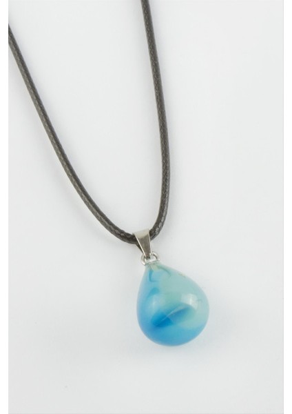 Akik Damla Doğaltaş Kolye