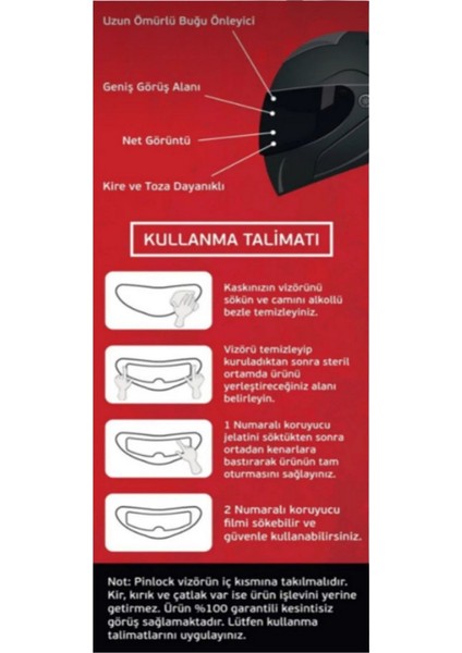 Motosiklet Motorcu Kask Buğu ve Buhar Önleyici Pinlock Üniversal ( Garantili ) fiyatları