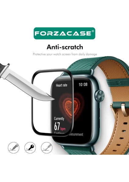 Xiaomi Smart Band 9 Pro ile Uyumlu Çerçeveli Tam Kaplayan 3D Pet Ekran Koruyucu Film FC016 modelleri