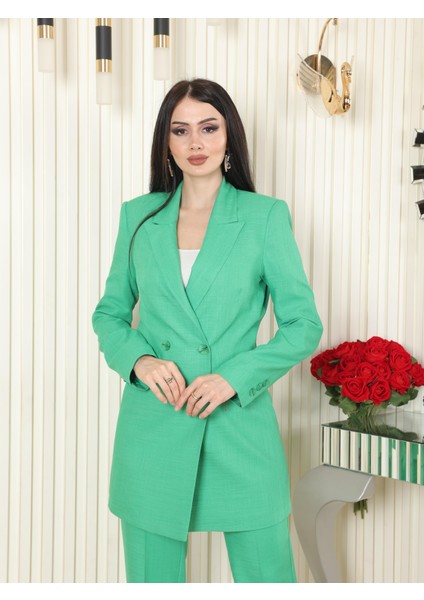 Kruvaze Keten Takım Yeşil