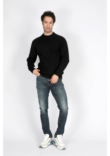 Erkek Ruby Balıkçı Yaka Triko Kazak 241055 Siyah fiyatları
