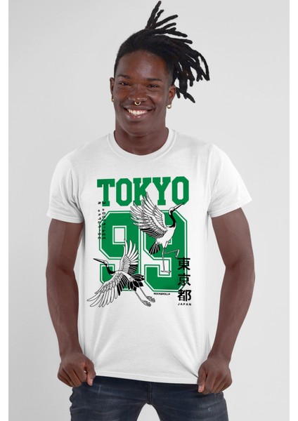 Tokyo 99 Beyaz Erkek Tişört
