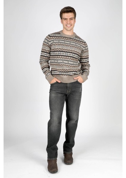 Erkek Mudeso O Yaka Triko Kazak 241053 Bej fiyatları