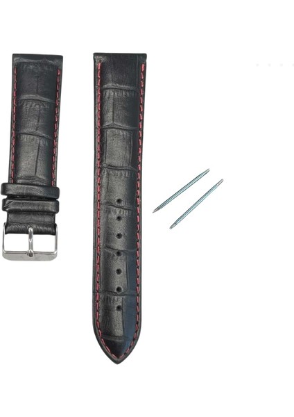 RC3003R Records Deri Kayış - Bl-Red - 22MM fiyatları